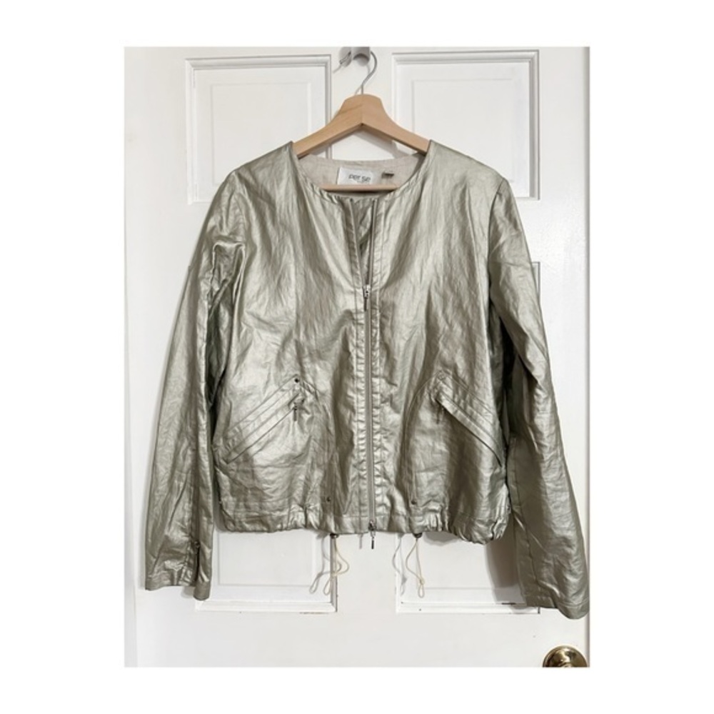 Per Se by Carlisle Faux Leather Jacket Sz 12